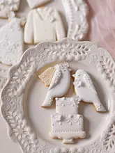 クッキー型  PLA樹脂製 ホワイト ギフト バレンタイン 結婚祝い 