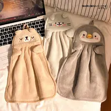 かわいい吊り下げ式ハンドタオル【子供用・超吸水・家庭用】