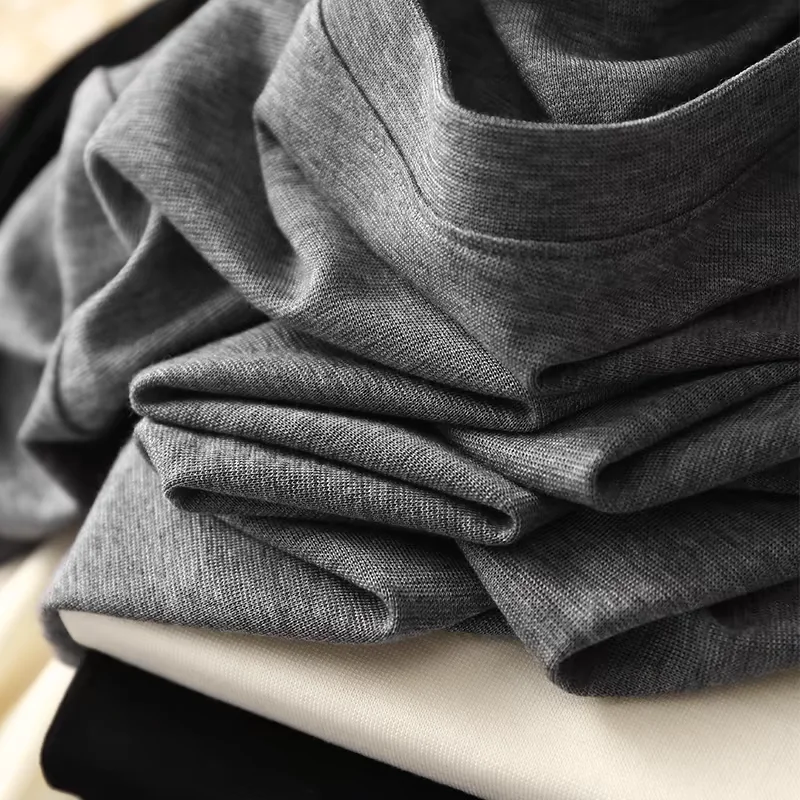 肌に優しい天竺ニット素材の短袖Tシャツ【呼吸性・涼感・極上の柔らかさ・体型カバー】