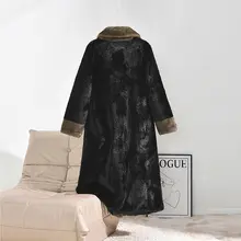 ゴールドベルベットロングコート【バイカラー・ウール混・女性用】