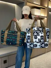 大容量旅行用バッグ【女性用・キャリーケースにセット可能・短距離出張・拡張可能】