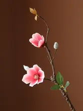 高級なモクレンの造花【インテリア装飾用・リビング・玄関・テーブル用】