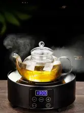 高耐熱ガラス製茶器セット【茶こし付き熱湯用ティーポット・カップ2個】