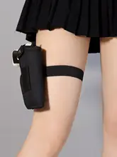ロリータ風サイバーパンク戦術用レッグホルスター【素早い銃の取り出し・コスプレ用】
