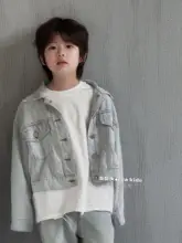 男の子用春用デニムジャケット【カジュアル・多用途】