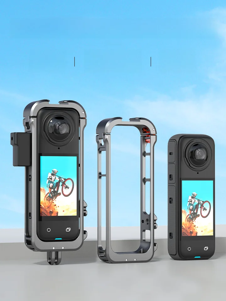 Insta360 X4用金属保護フレーム【防衝撃・全景アクションカメラ用アクセサリー】