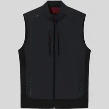 安踏 メンズアウトドアランニングベスト【軽量・反射機能・快適な保温性】