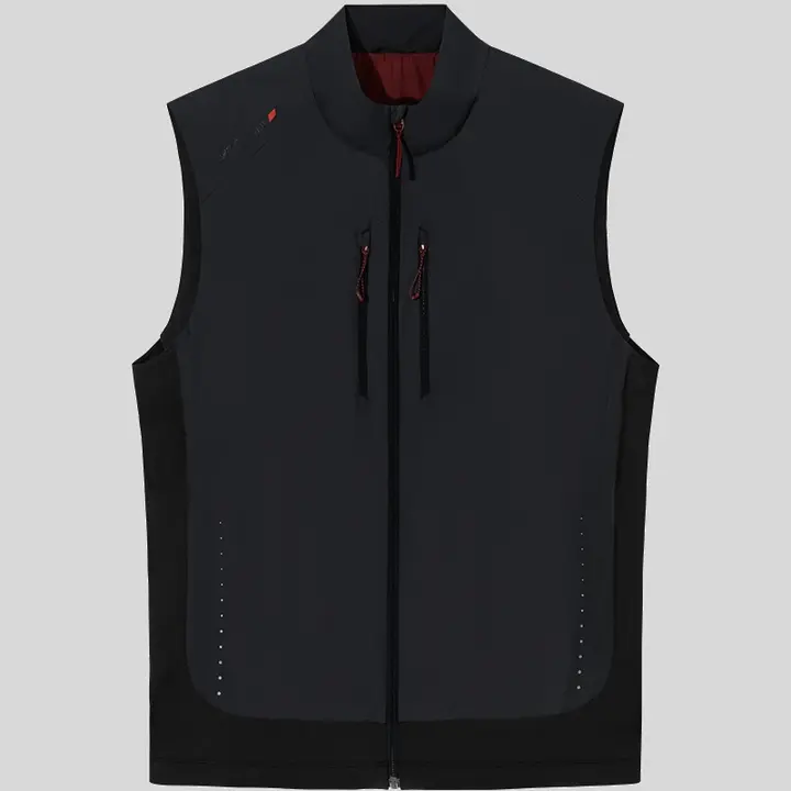 安踏 メンズアウトドアランニングベスト【軽量・反射機能・快適な保温性】