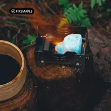 Hefeng 超ミニ軽量アウトドアアルコールストーブ【チタン製・折りたたみ式・キャンプ用】