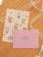 レターセット かわいい キャラクター おしゃれ 手紙 ギフト カップル 「dailylike」