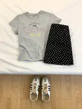 アメリカンリトロプリントのコットンTシャツ【女性用・ゆったりシルエット・カジュアル・短袖】
