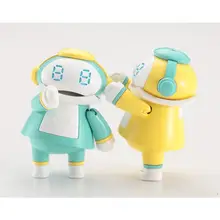 ロボット型 おもちゃ【オリーブ＆レモンカラー・デザイン性の高い】