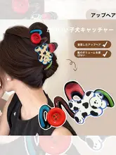 大容量のヘアクリップ【サメ型デザイン・後頭部用・上品なヘアアクセサリー】
