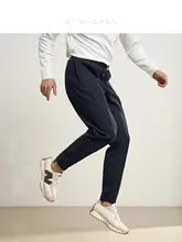 ZINGCHEN メンズニットスポーツパンツ【ダブルサイド構造・四方向ストレッチ・ウエストゴム】