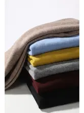 MAS&JM クラシックシリーズ Seamless 半高ネック カシミヤニット