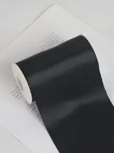 黒色リボンデザインのDIYギフト包装用リボン【花束やケーキの装飾に最適】