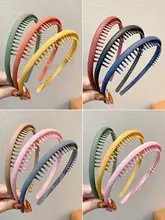 防滑仕様のマット仕上げ洗顔用ヘアバンド【プラスチック製・高級感・前髪用】