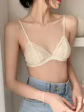 超薄型レースブラ【ノンワイヤー・大きめバスト向け・美背・無痕デザイン】