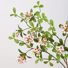 春の島の花のフェイクグリーン【装飾用・リビングや寝室のデスクに最適・ソフトアレンジ】