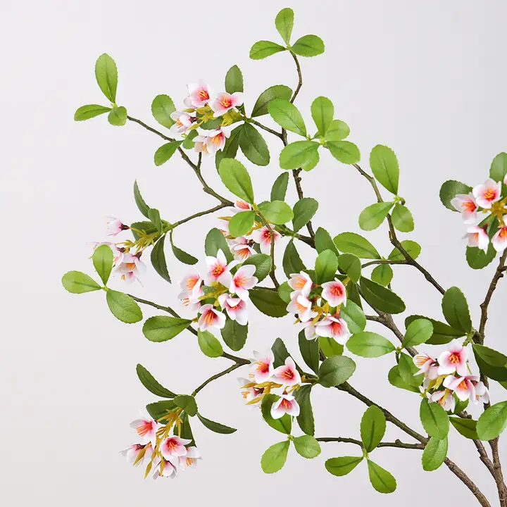 春の島の花のフェイクグリーン【装飾用・リビングや寝室のデスクに最適・ソフトアレンジ】