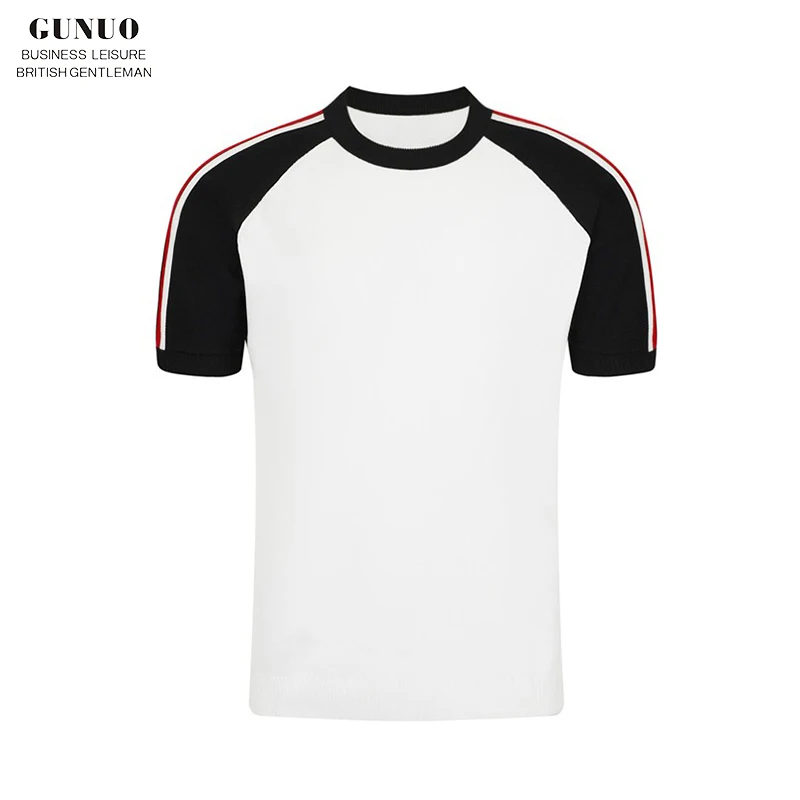 感溢れる透湿性ニットTシャツ【ショルダー切替・フィット感・半袖・おしゃれなカラー】