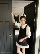 SourceWithU フラワーペタルデザイン ベストドレス【2色展開・ショート丈・女性用】