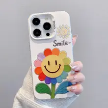 鮮やかなひまわりデザインのスマートフォンケース【iPhone対応・衝撃吸収・おしゃれ】