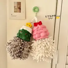 ハンドタオル クリスマスツリー型 ループ付き 厚手 吸水 キッズ 男の子 女の子 キッチン 洗面所 キュート