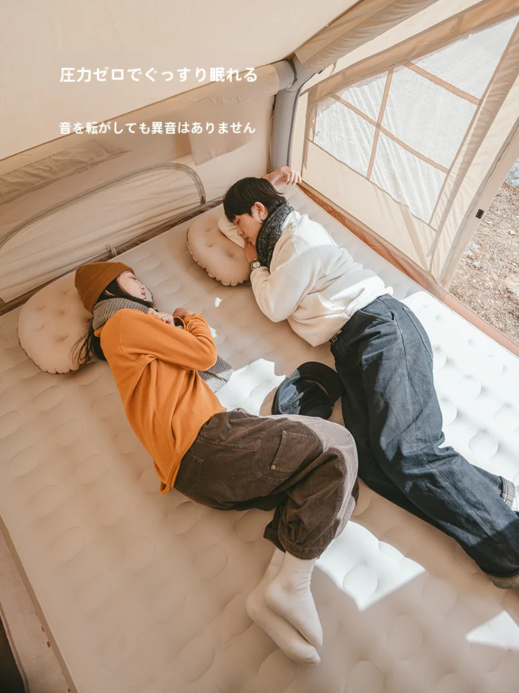 Naturehike 内蔵ポンプ付きエアマットレス：ソロキャンプで安定した寝心地を実現する1人用マット