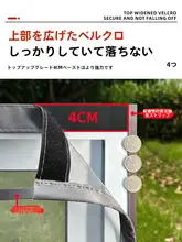 取り付け簡単！マグネット式防虫ネット【自粘式・取り外し可能】