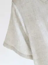 シンプルデザインのコットンガーゼ女性用ルームワンピース【夏用・短袖・軽量】