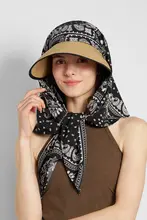 折りたたみ可能な日焼け止め帽子【首元保護・上品なデザイン・夏用】（セットアップ対応）