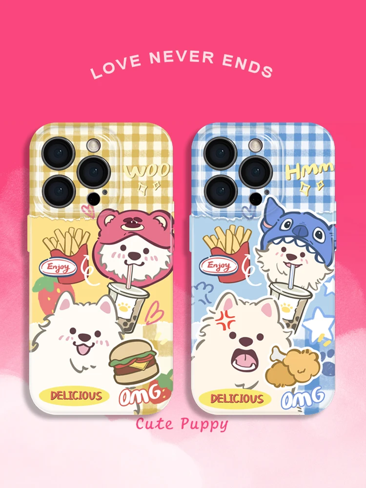 スマホカバー チェキ：サモエド柄のフィルムケースが提供する個性と保護力