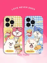 サモエド柄のスマホケース【iPhone・Xiaomi・Huawei・Samsung対応】