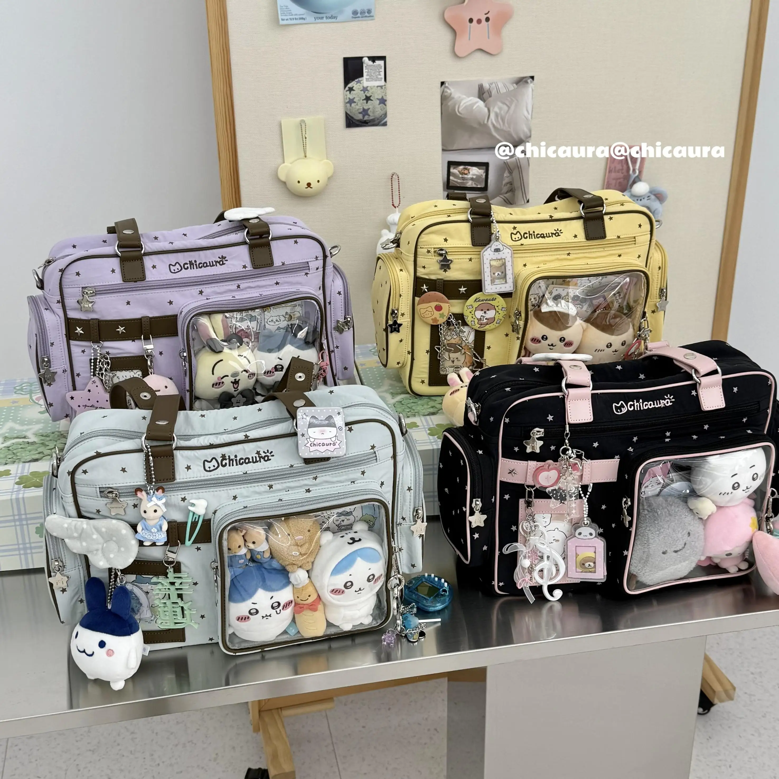 星柄トートバッグ：二次元デザインが特徴の趣味性と実用性を兼ね備えたバッグ