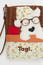 かわいい犬デザインのパスポートケース【旅行用・収納ポケット付き】