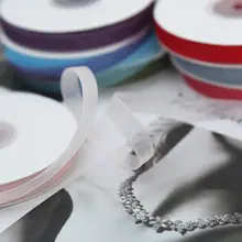 1cm透明リボン 雪のようなオーガンジーリボン【DIYギフト包装用・花束用】
