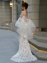 レースの軽婚式ドレス【高級デザイン・フレンチスタイル・夢のような新婦用】