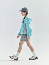 カーゴスカンツ キッズ ガールズ 無地 4WAYストレッチ 軽量 親子リンク 夏「cicochild」