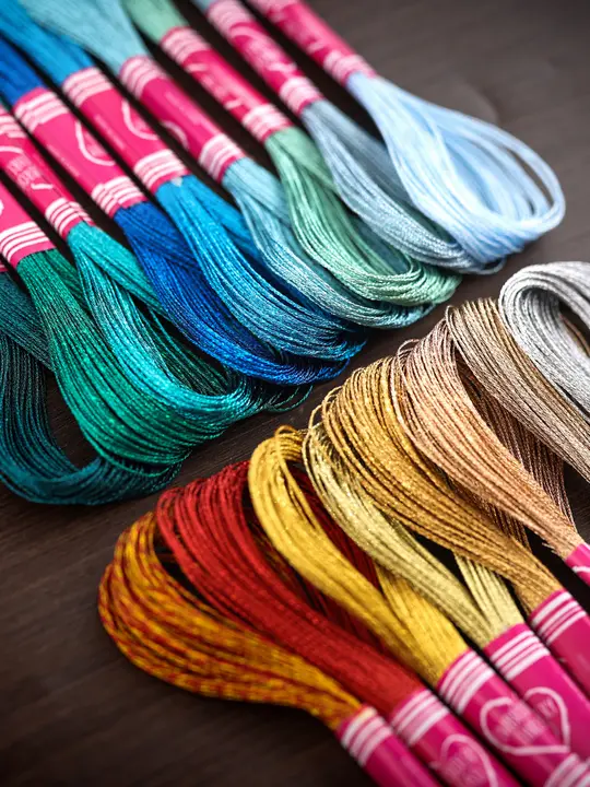 光沢のある刺繍糸【金属線・クロスステッチ・DIY用】
