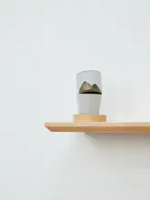北欧風 木製壁掛けシェルフ【隠し棚・収納・整理用】