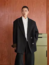 オリジナルデザインのビンテージ風ルーズフィットジャケット【スタイル】