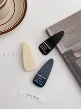 バネクリップ 前髪クリップ ヘアアクセサリー レターデザイン 「mona」