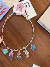 子供用 夏季 海星と貝殻のペンダントビーズネックレス【かわいい人魚姫デザイン・アクセサリー】