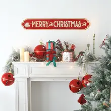 クリスマス装飾 欧風レトロアイアンウォールプレート【ウェルカムボード・クリスマスツリー・暖炉装飾】
