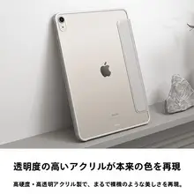 BALUEUS iPad Air  用保護カバー【透明・磁気吸着・ペン収納付き】（セットアップ対応）