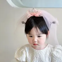 立体的な王冠デザインのベビー用ヘアクリップ【誕生日やパーティーに最適・おしゃれでかわいい】
