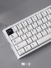 キーキャップ PBT二色成形 ホワイト メカニカルキーボード用 Cherryプロファイル bow 「PBTfans」