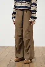 カーゴパンツ レディース アウトドア スポーツ プリーツデザイン ゆったり¥