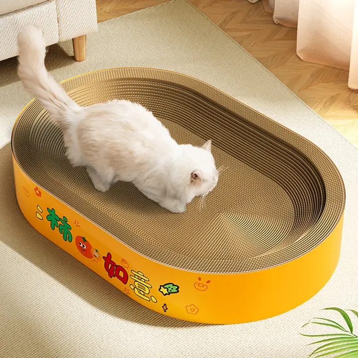 耐久性に優れた猫用爪とぎ【一体型・バルコニー用・大サイズ・猫の快適空間】
（セットアップ対応）